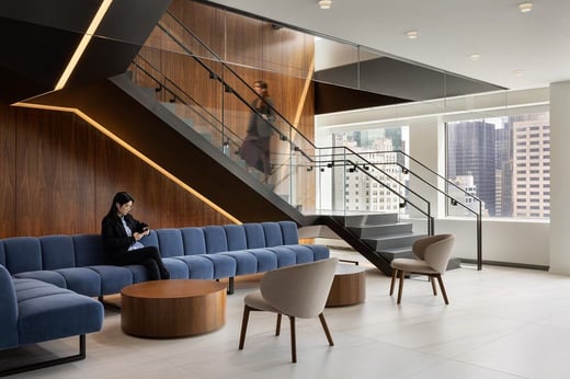 Lounge Seating with Staircase